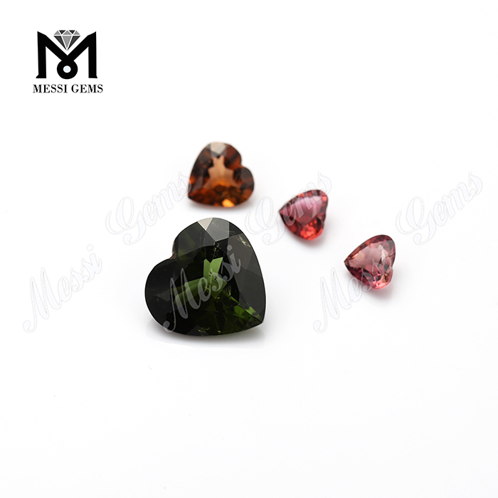 Wholesale heart shape stone price of natural rough tourmaline