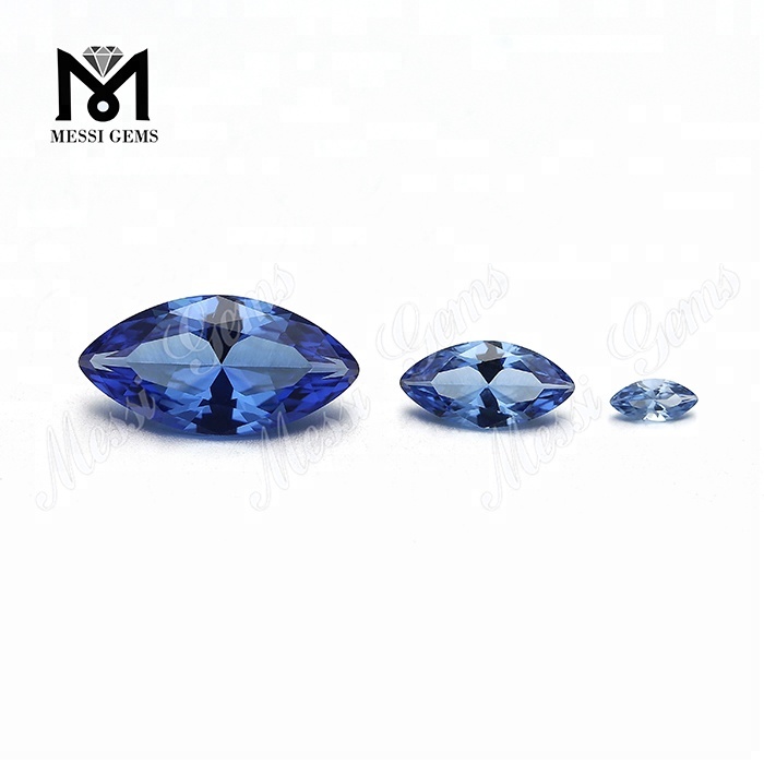 wholesale synthetic loose blue nanosital stones