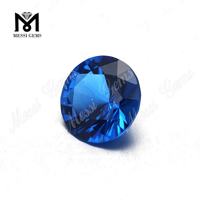 Round brilliant cut 10mm blue nano stone synthetic nano gemstone