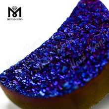 special shape natural amethyst moon druzy