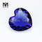 machine cut created synthetic sapphire glass stone