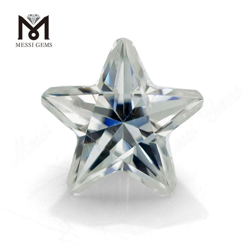 Loose 6.5x6.5mm DEF White Synthetic Star Cut moissanite diamond Stone Price