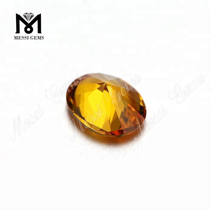 8x10mm Oval shape yellow nanosital stone