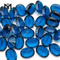Wholesale 15x20 Synthetic Concave Cut Blue Glass Gemstone