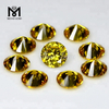 Factory Price Round 12.0mm Golden Yellow Loose Gold Cubic Zirconia Gemstone