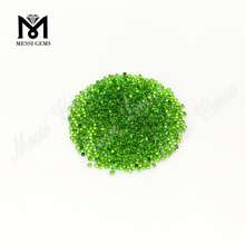 1.5mm diamond cut natural gemstones chrome diopside stones