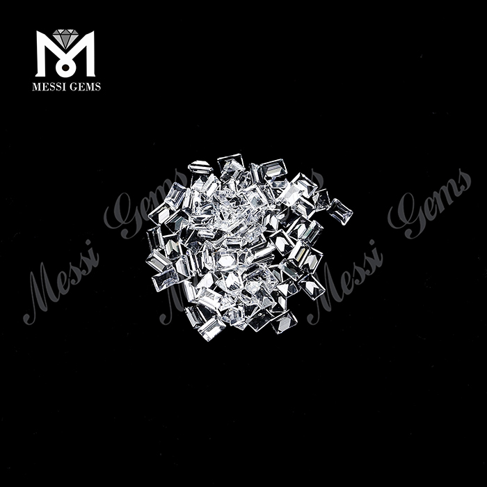 Wholesale machine cut stone price natural white topaz