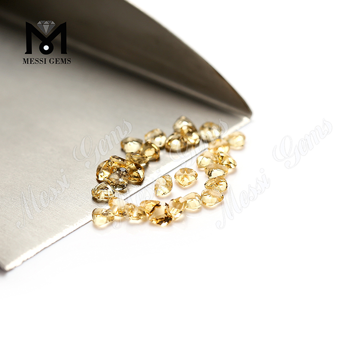 Wholesale high quality gemstone heart shape natural citrine stone price