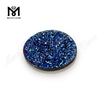 Agate Druzy Cabochon Plating Druzy Agate Oval Shape Druzy Agate Beads