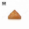Loose Triangle 12*12mm Amber Color Natural Druzy Agate Gemstones
