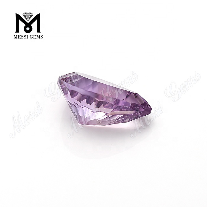 Wuzhou Factory Concave 컷 자수정 쿼츠 느슨한 보석
