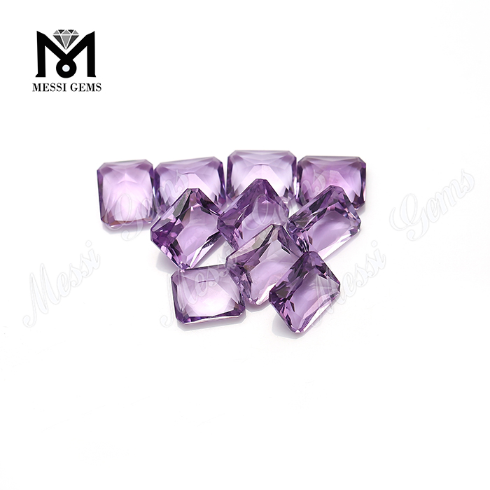 Eye Clean Quality Octagon Shape Natural Amethyst Stone Per Carat Price