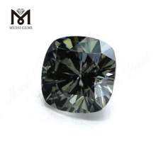 Loose Factory Price Cushion 10*10mm Synthetic Grey Moissanite Stones