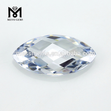 White CZ Marquise 2.5x5mm Synthetic Cubic Zirconia Gemstones