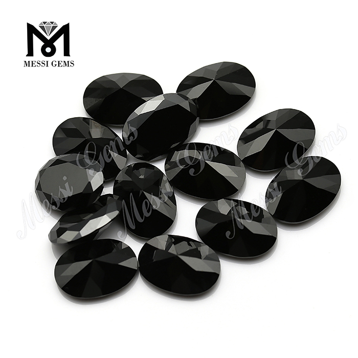 Oval Black CZ Loose Stones Cubic Zirconia CZ Gems