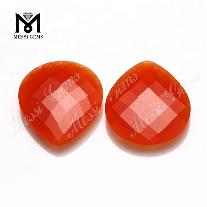 wholesale double faceted red jade stone price