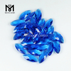 Marquise Cut Briolette Double 8 x19mm Blue Topaz Glass Bead para fabricação de jóias