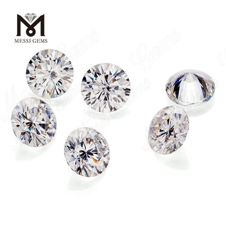 Synthetic colorless moissanite diamond loose gemstone 10 Carat Round GH VVS1 China