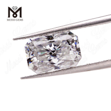 Wuzhou wholesale 9x11mm octagon radiant cut white colored moissanite diamond loose