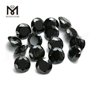 Loose small size moissanite diamond 1-3mm round brilliant cut black diamond moissanite price