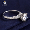 2 carat white gold wedding custom fashion moissanite gold ring