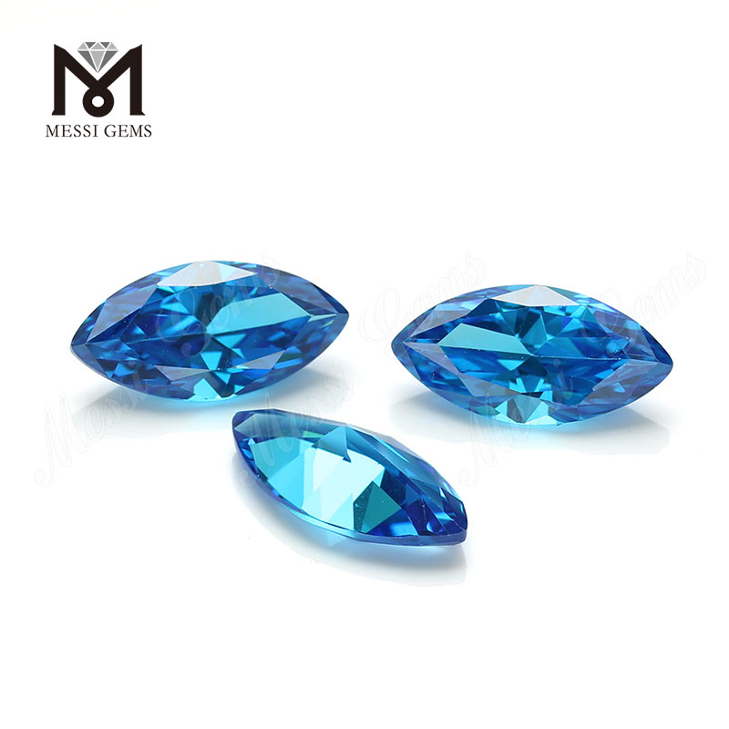 Marquise CZ 7x14 mm en saphir en zircone cubique en saphir pierre de zircone