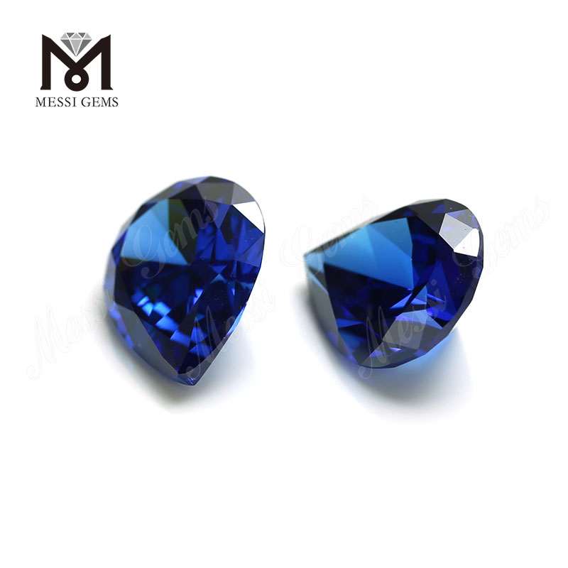 High Quality pear Shape 10x12mm Blue topaz CZ Cubic Zirconia Stone Price 