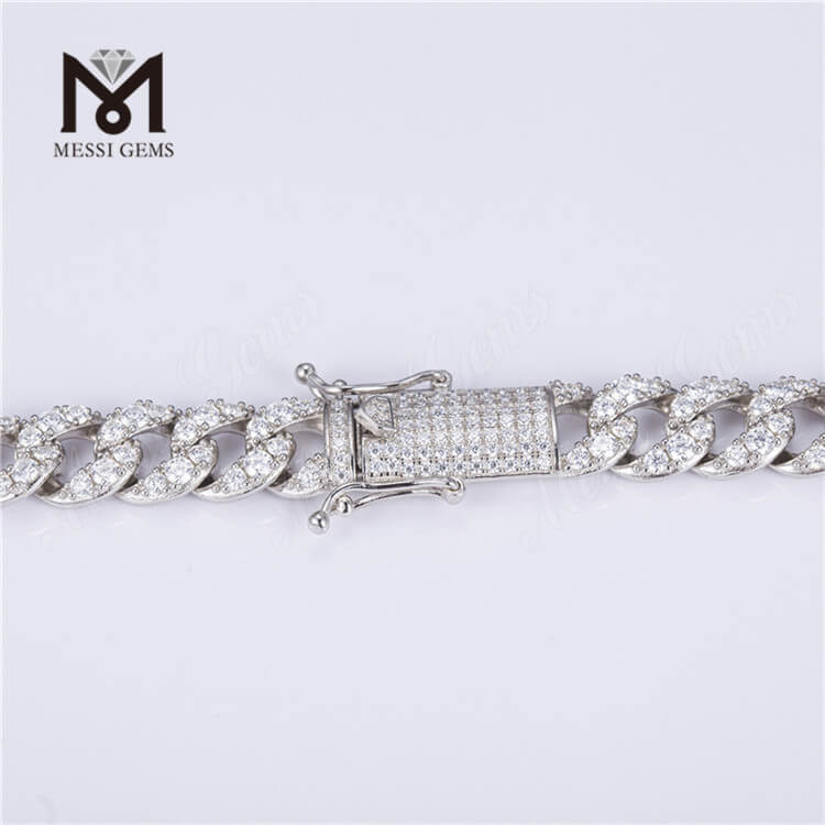 silver cuban link chain (2)