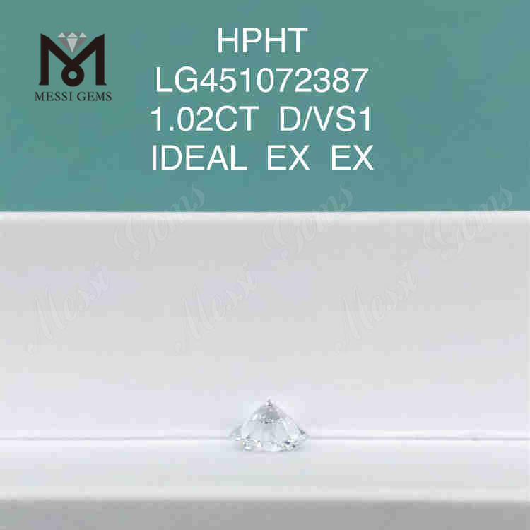 1.02ct D/VS1 RD lab grown diamond IDEAL