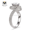 Wedding Gold Rings Fashion 14K 18K white Gold Custom Engagement moissanite rings