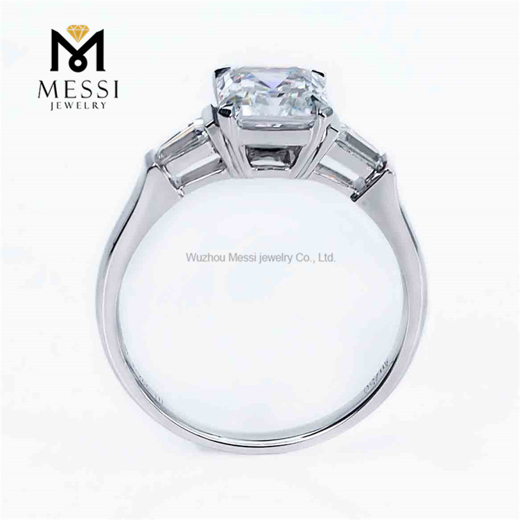 Pricess 4 prongs setting moissanite rings 18k wedding ring for women