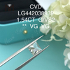 1.54 carat G VS2 lab created princess cut diamond VG