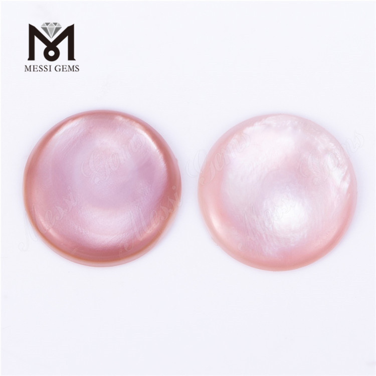 Round Shape Purple Shell Mother of Pearl