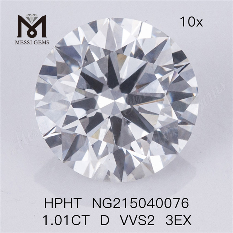 HPHT 1.01CT D VVS2 3EX Lab Grown Diamond stone