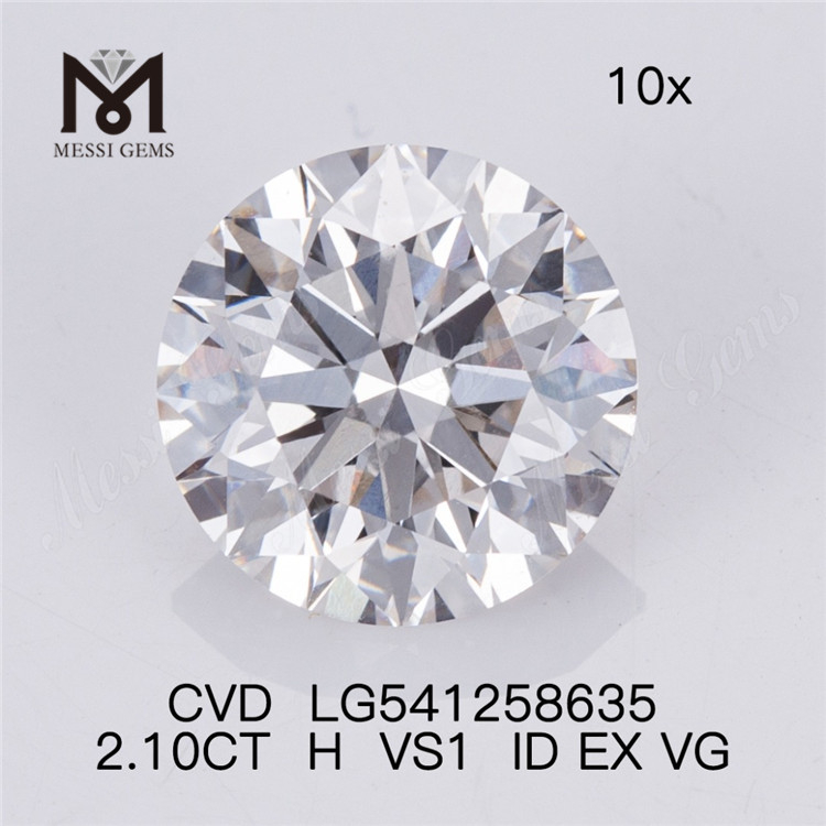 2.10CT H VS1 man made diamonds RD loose lab diamond wholesale price