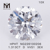 1.313CT D HPHT man made diamond VVS1 3EX lab grown diamonds manufacturer price