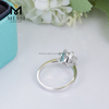 6 prong 14k 18k white gold lab diamond engagement ring