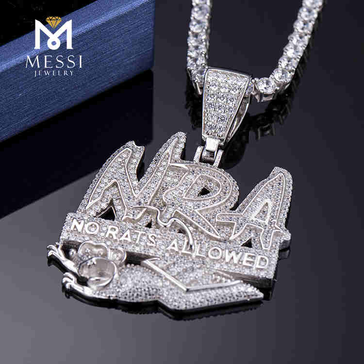 men hip hop custom design rapper chain real iced out jewelry for cheap