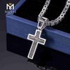 classic hip hop pendant brass/copper /silver cross necklace for father