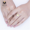 Yellow Moissanite Wedding Ring DEF Moissanite Engagement Ring for Women