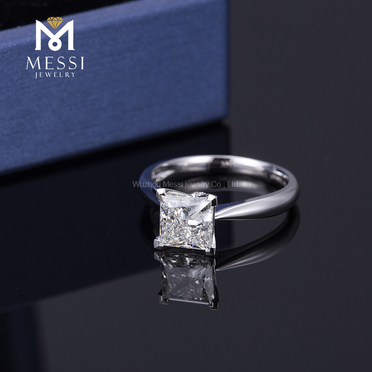 Hot selling luxury big diamond stone engagement ring for women