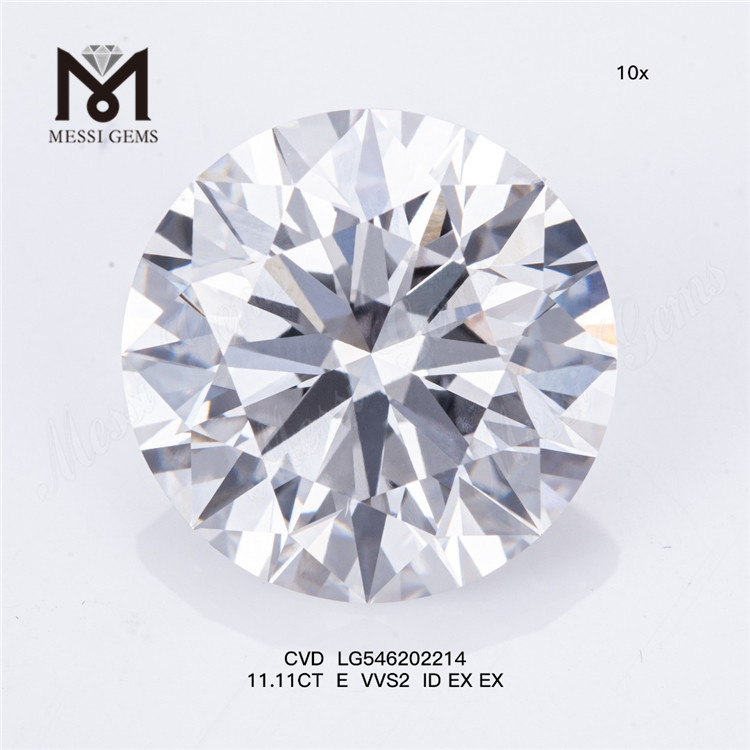 11.11CT E VVS2 ID EX EX biggest lab diamond CVD LG546202214