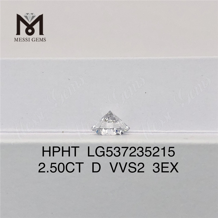 2.5CT D VVS HPHT diamonds round shape loose HPHT diamond wholesale price