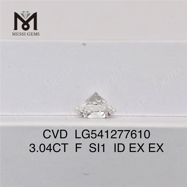 3.04CT F cvd man made diamond si1 loose lab diamond factory price