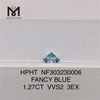 1.27CT FANCY VVS2 3EX wholesale lab grown blue diamonds HPHT NF303230006