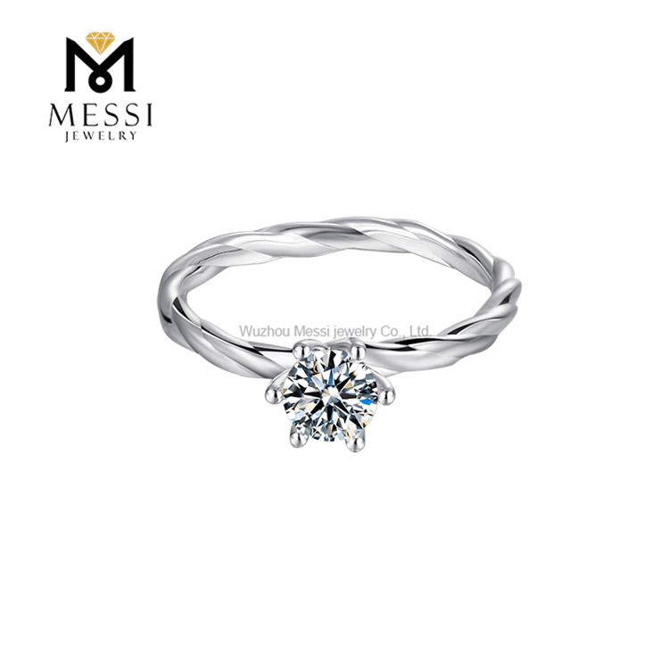 2ct moissanite diamond ring 925 sterling silver ring for wedding