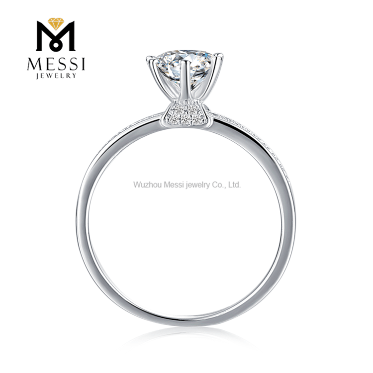 wholesale price jewelry 18K gold plating moissanite silver moissanite ring