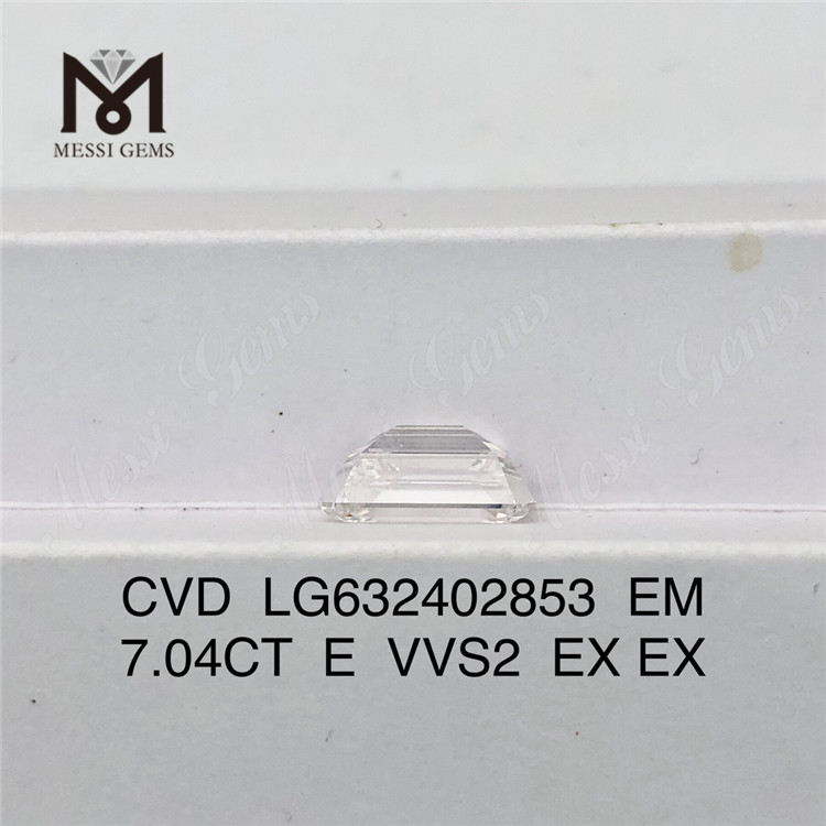 7.04CT EM E VVS2 new diamond CVD LG632402853丨Messigems 