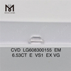 6.53CT E VS1 Emerald man made lab diamonds IGI Certified Brilliance丨Messigems CVD LG608300155