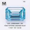 1.15CT VS1 EX VG EM FANCY INTENSE GREENISH BLUE ​CVD Diamonds For Sale LG586346991 